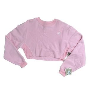 Pink Cropped Champion Sweater | BRAND NEW | S